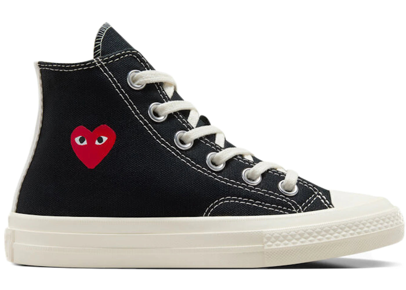 Converse Chuck Taylor All Star 70 Hi Comme des Garcons PLAY Single Heart Black (PS)