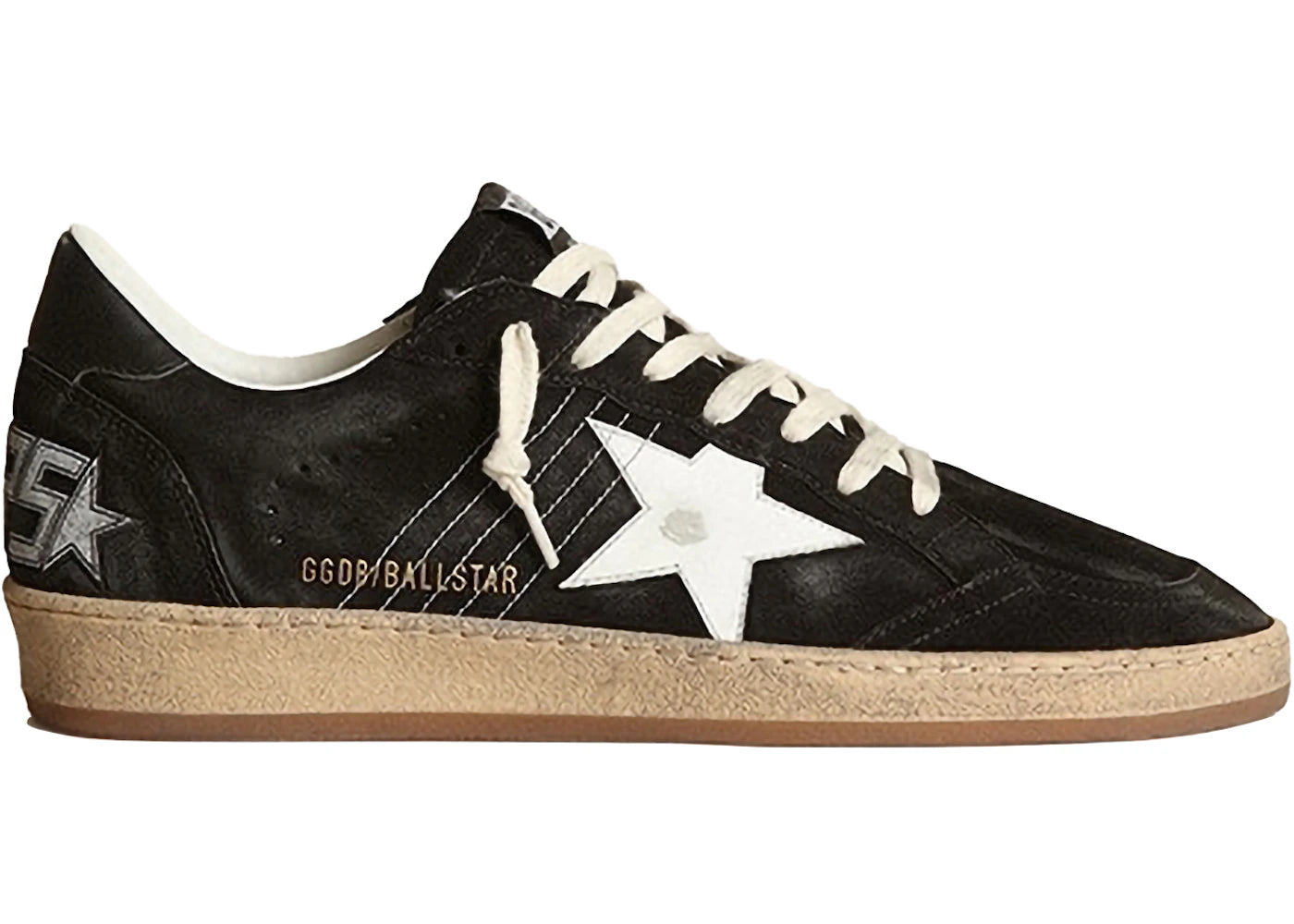 Golden Goose Ball Star Black White