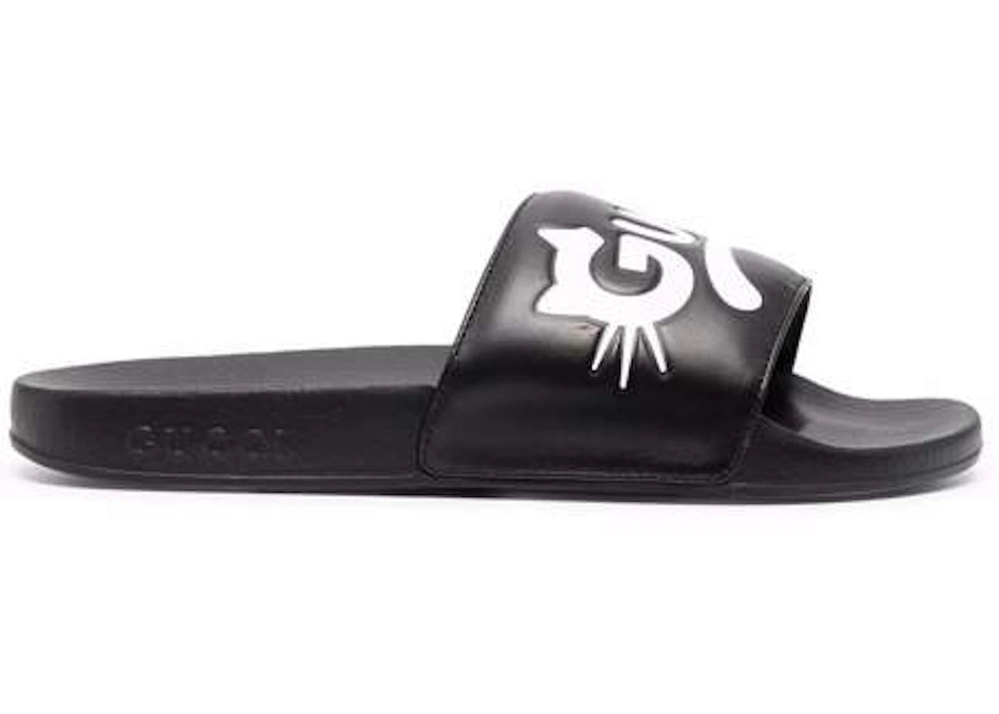 Gucci Kitty Logo Slides Black