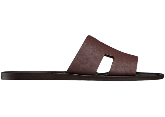 Hermes Izmir Sandal Bordeaux Nior Epsom Leather
