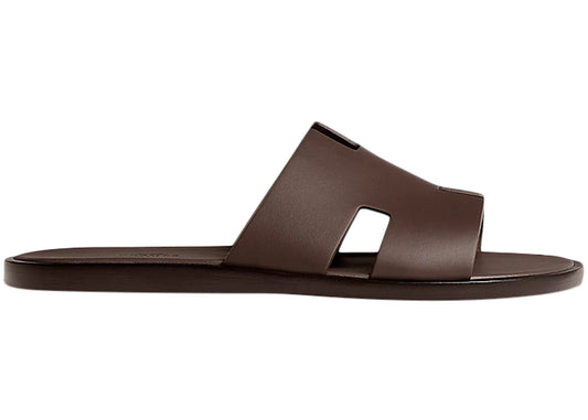 Hermes Izmir Sandal Moka Smooth Calfskin Leather