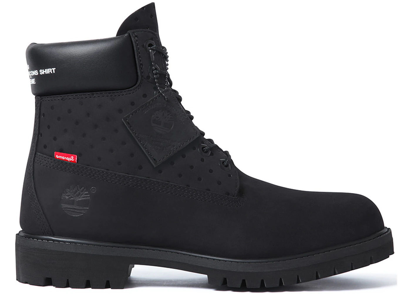 Timberland 6" Boot Supreme x Comme des Garcons Black