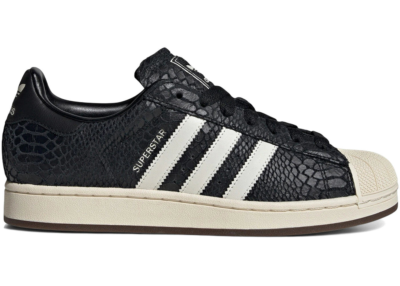 Adidas Superstar II Black Croc Cream White