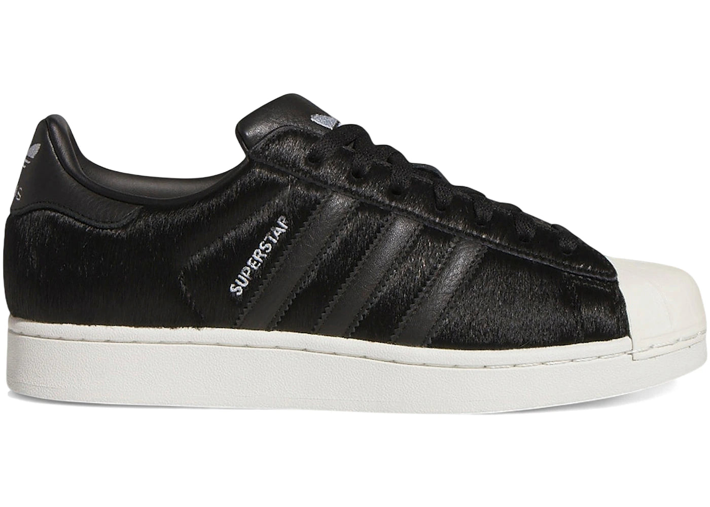 Adidas Superstar II Black Pony Hair Off White