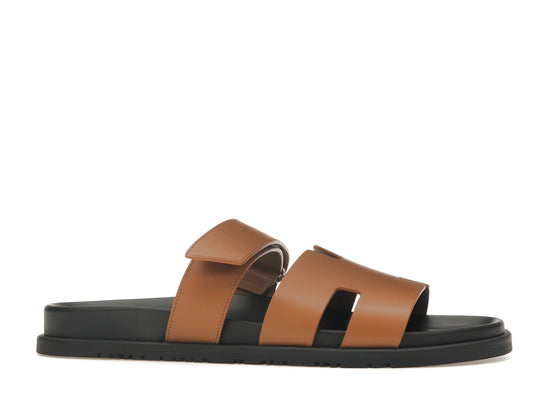 Hermes Chypre Sandal Naturel Black Smooth Calfskin Leather