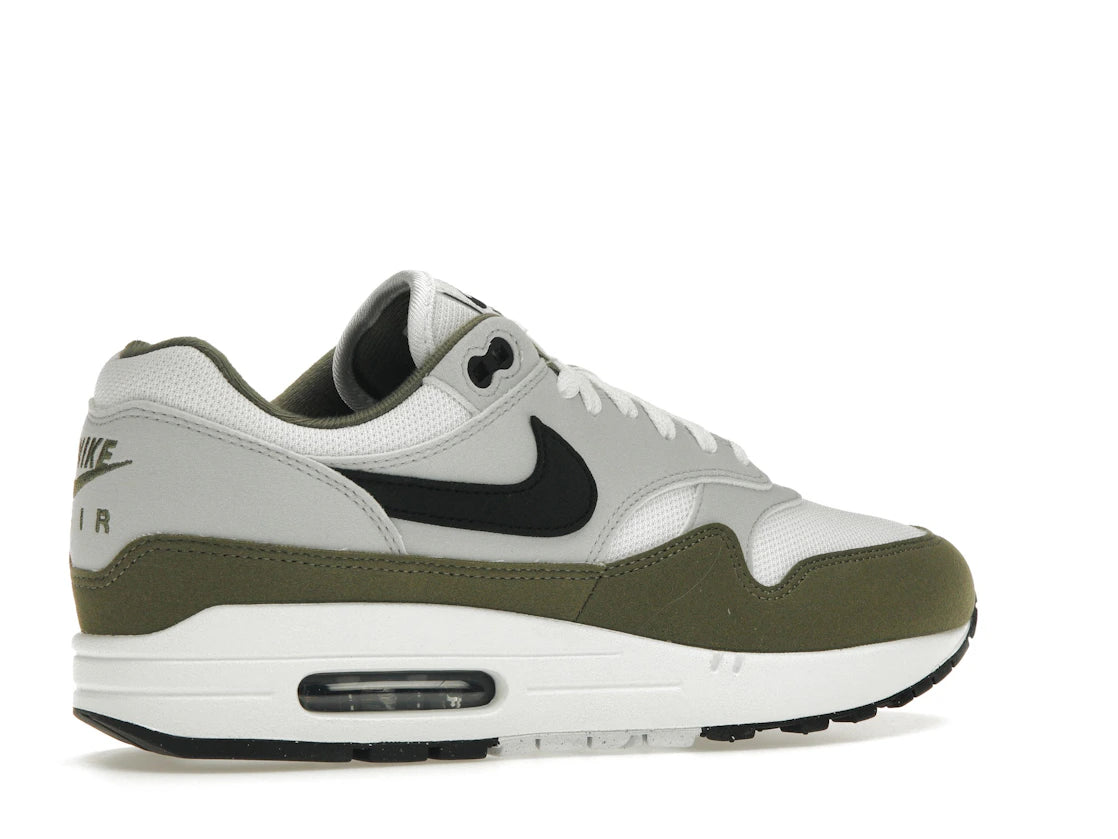 Nike Air Max 1 White Black Medium Olive