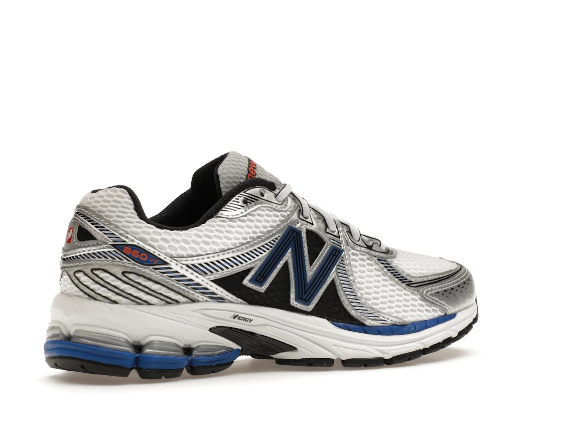 New Balance 860v2 White Team Royal Silver