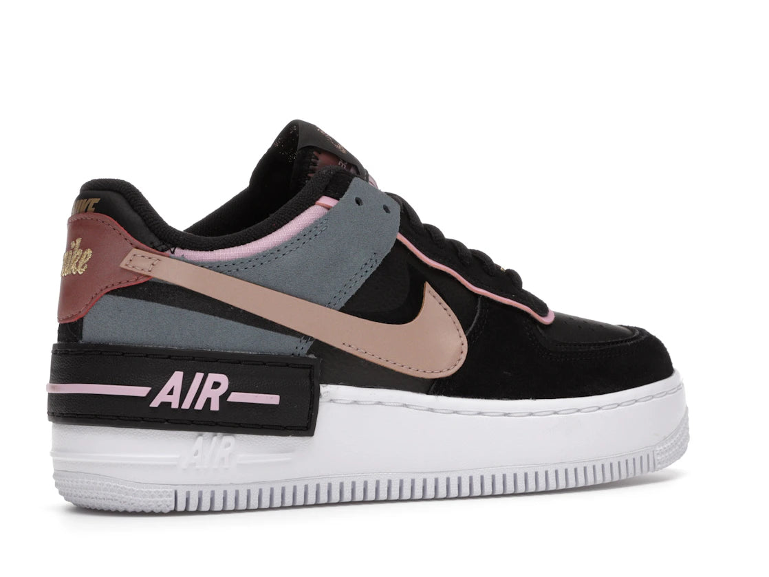 Nike Air Force 1 Low Shadow Black Light Arctic Pink Claystone Red