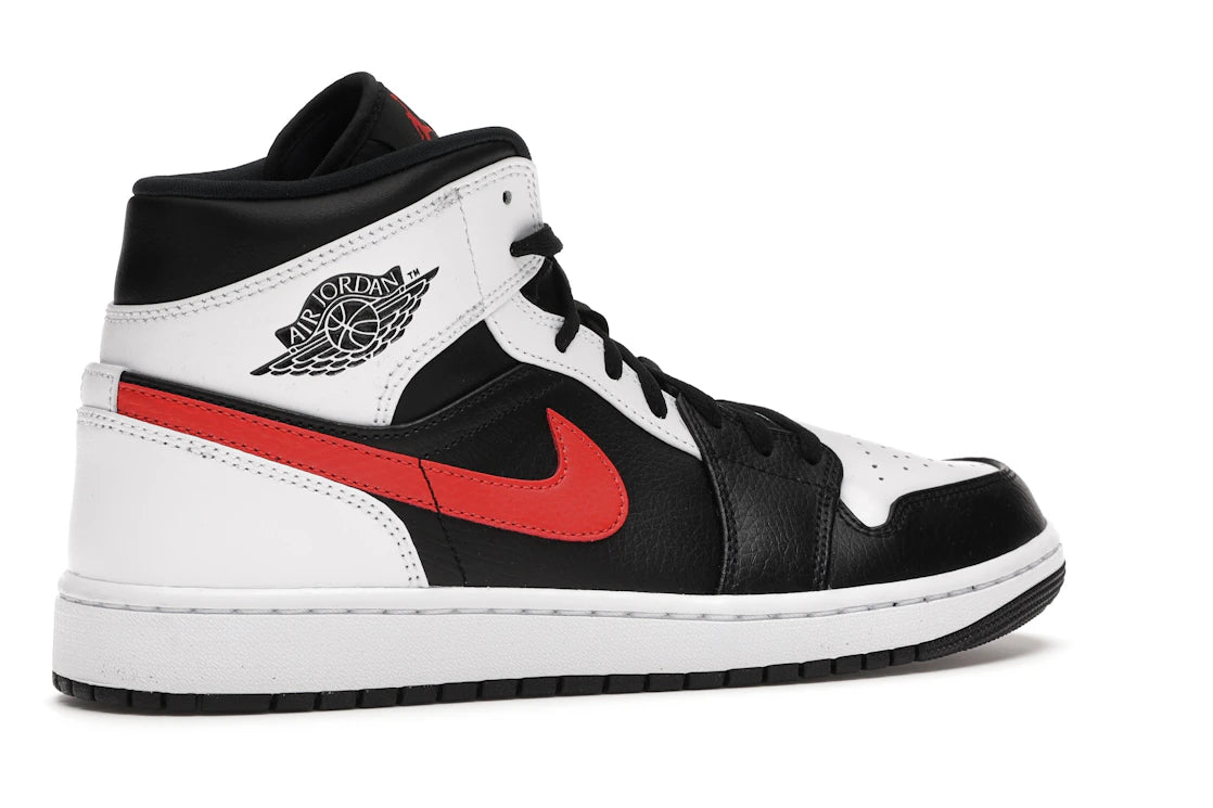 Jordan 1 Mid Black Chile Red White