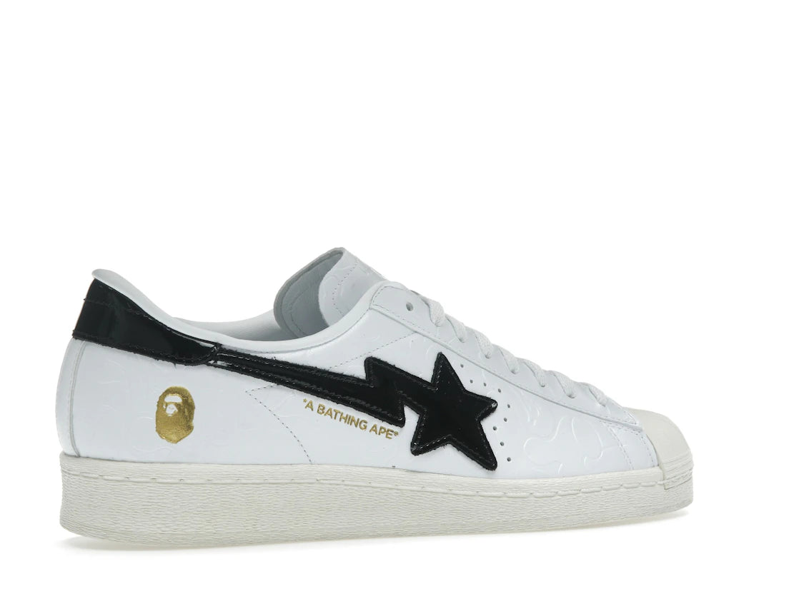 Adidas Superstar Vintage Bape White Black