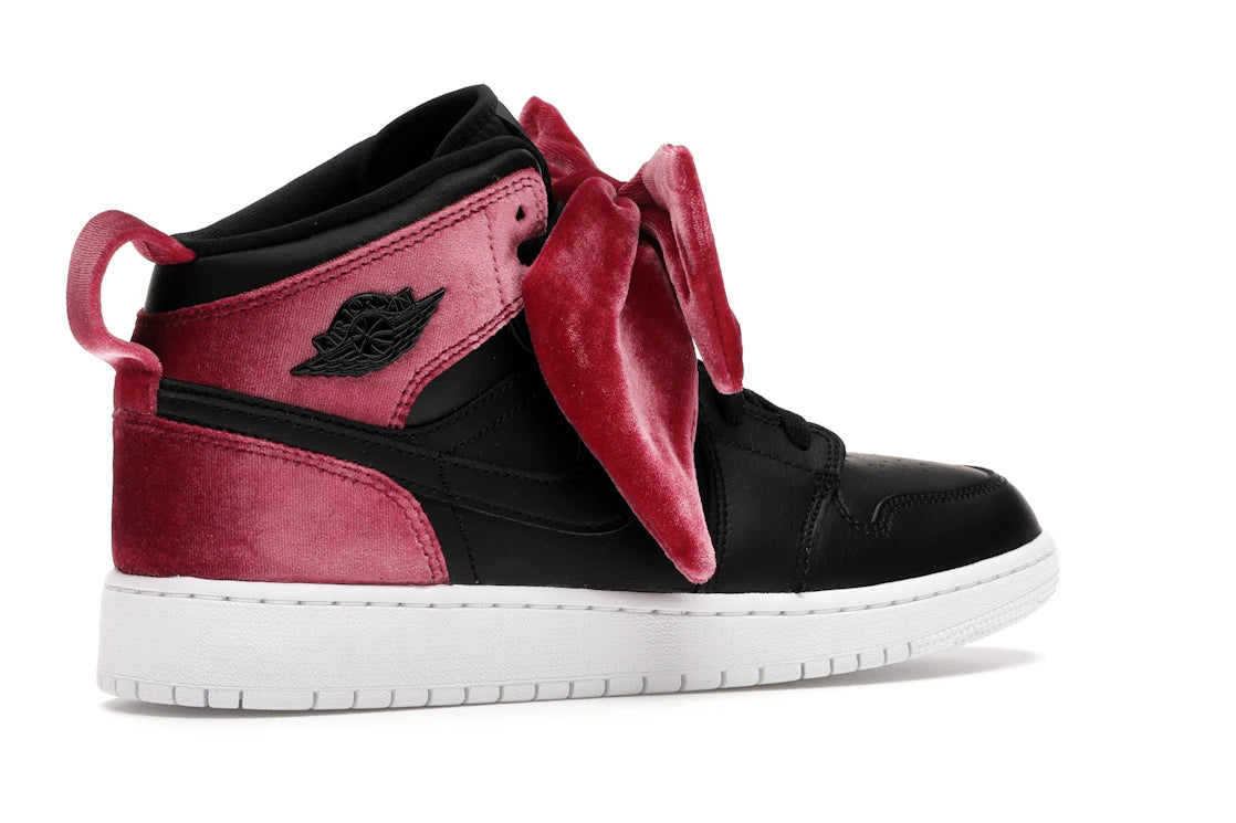 Jordan 1 Mid Bow Black Noble Red
