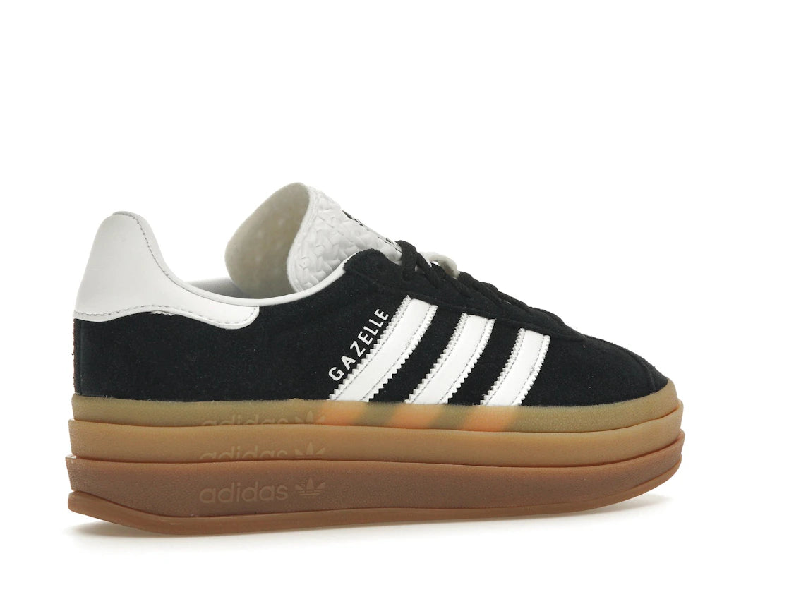 adidas Gazelle Bold Noir Blanc Gomme (Femme)