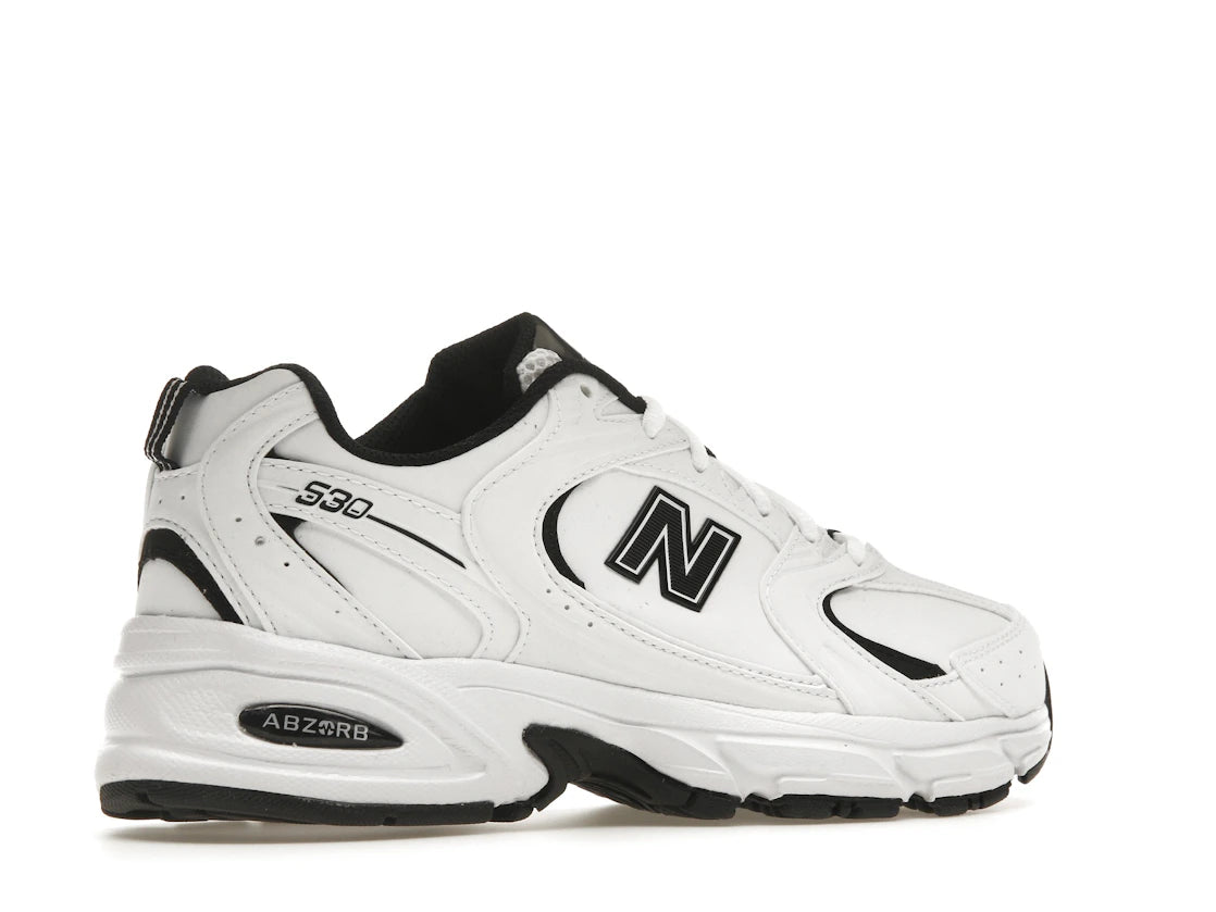 New Balance 530 White Black Leather
