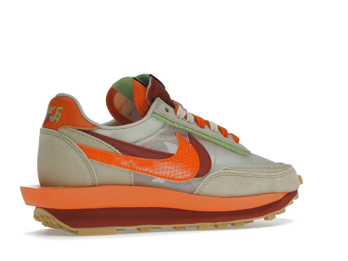 Nike LD Waffle sacai CLOT Kiss of Death Net Orange Blaze