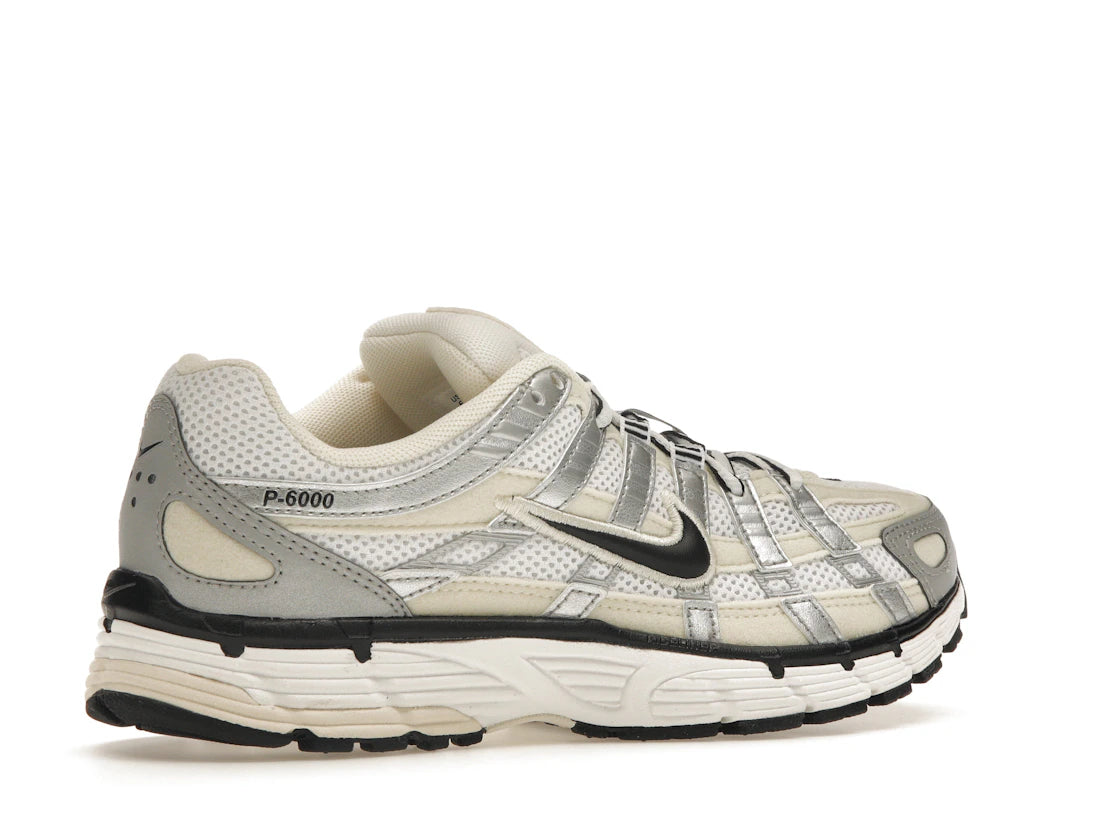Nike P-6000 Coconut Milk Metallic Silver