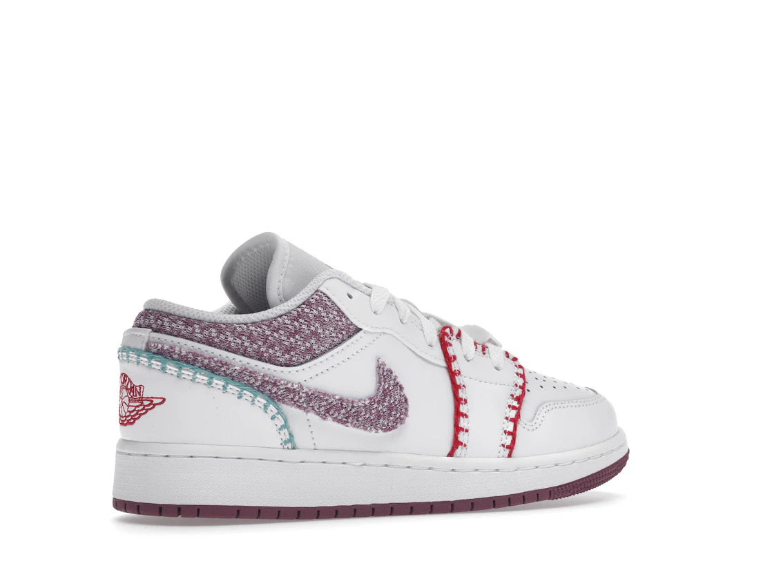 Jordan 1 Low White Light Bordeaux