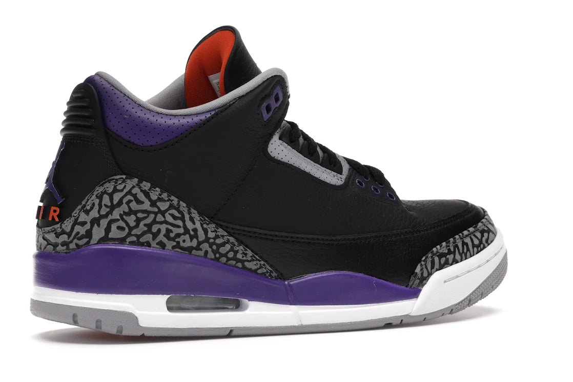 Jordan 3 Retro Black Court Purple
