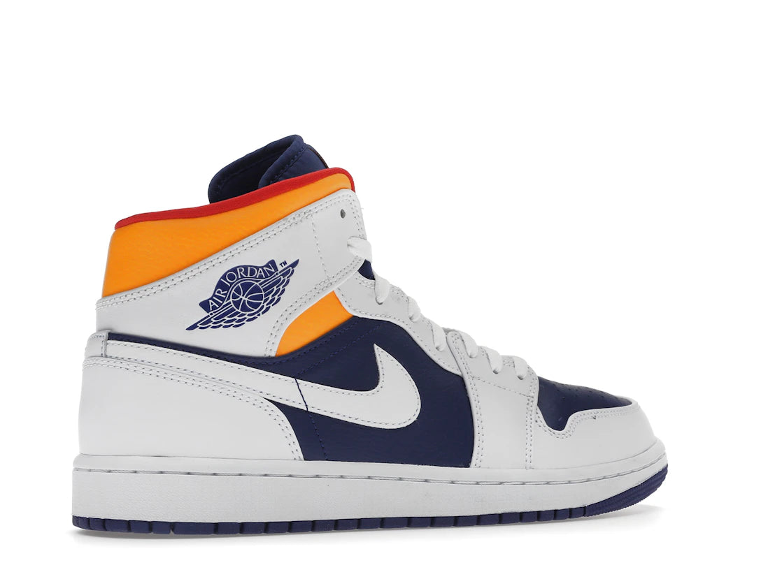 Jordan 1 Mid Royal Blue Laser Orange
