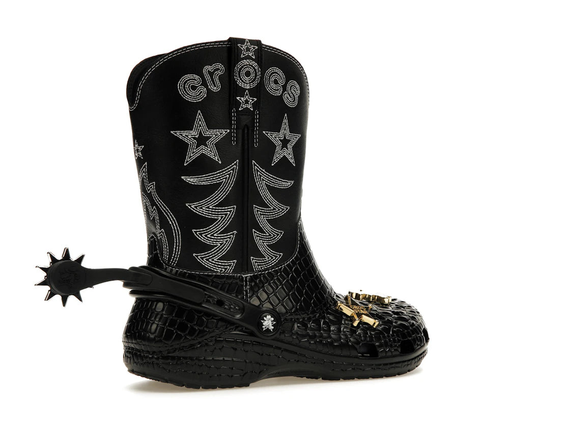 Crocs Classic Cowboy Boot Black