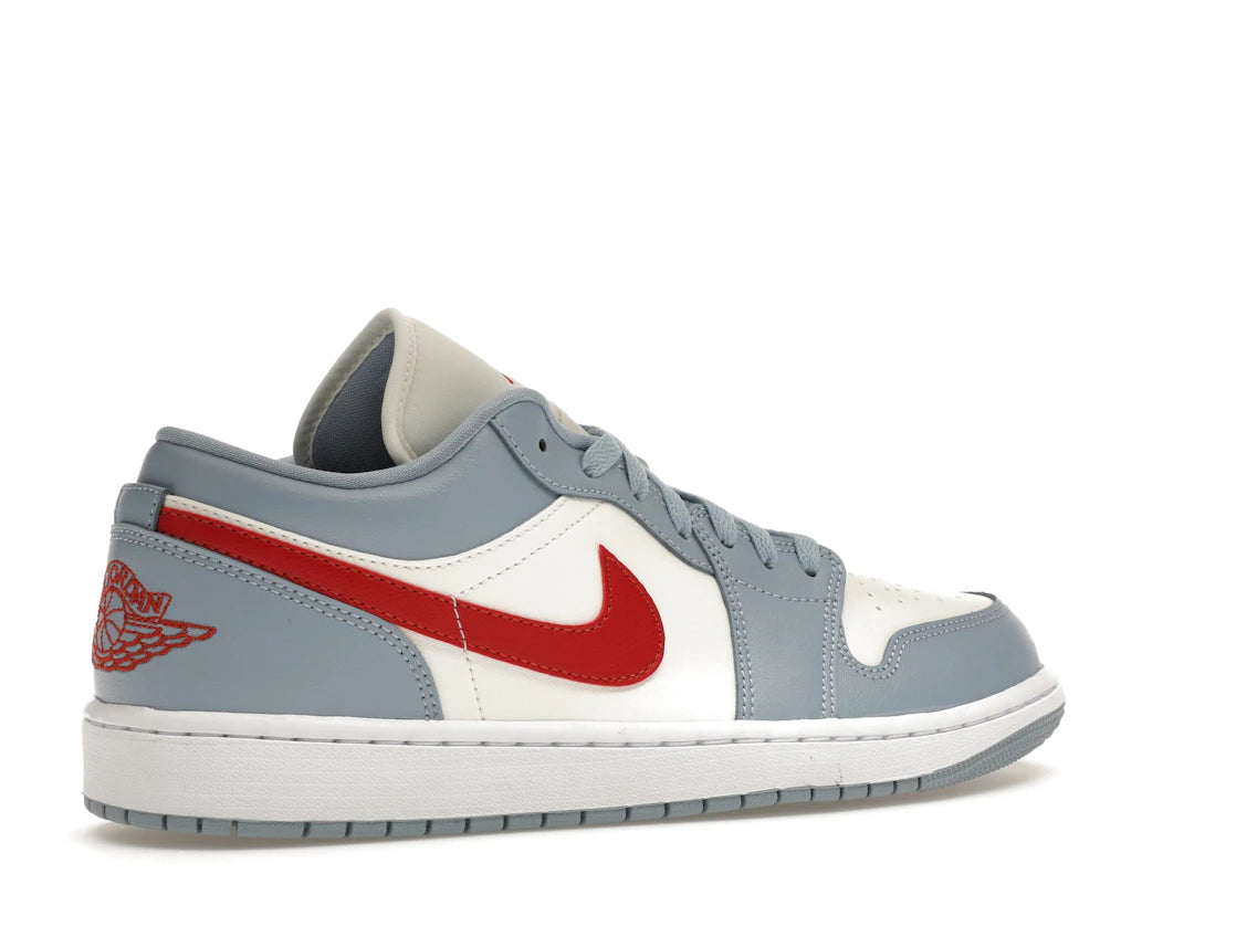 Jordan 1 Low Blue Whisper Dune Red