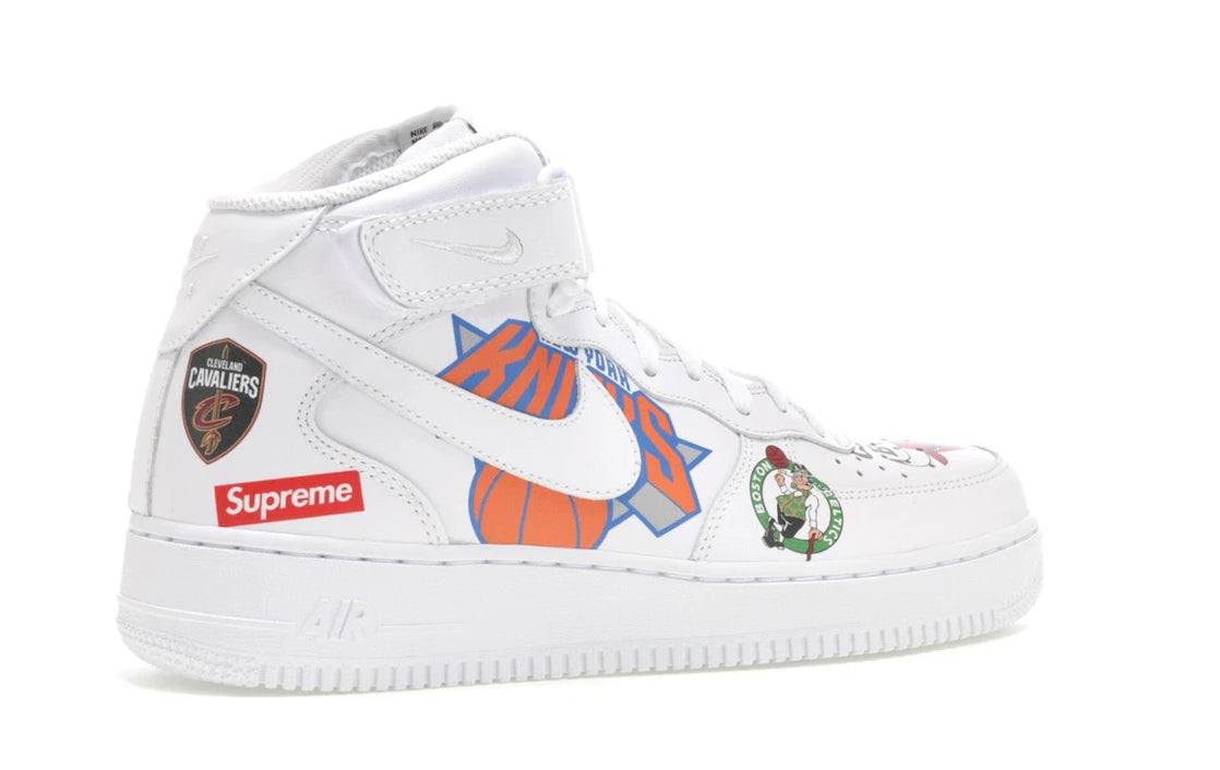 Nike Air Force 1 Mid Supreme NBA White