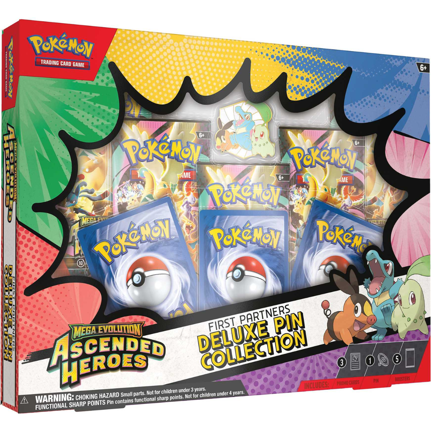 Mega Evolution Ascended Heroes First Partners Deluxe Pin Collection