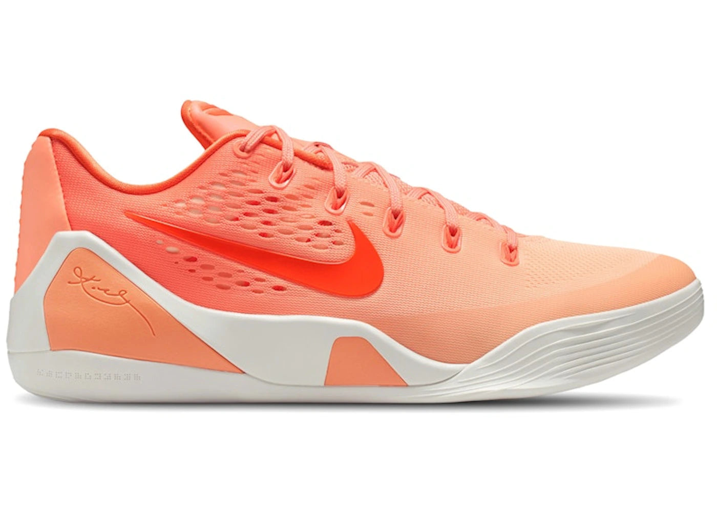 Nike Kobe 9 Low Protro Orange Frost Brilliant Orange Summit White Ice Peach