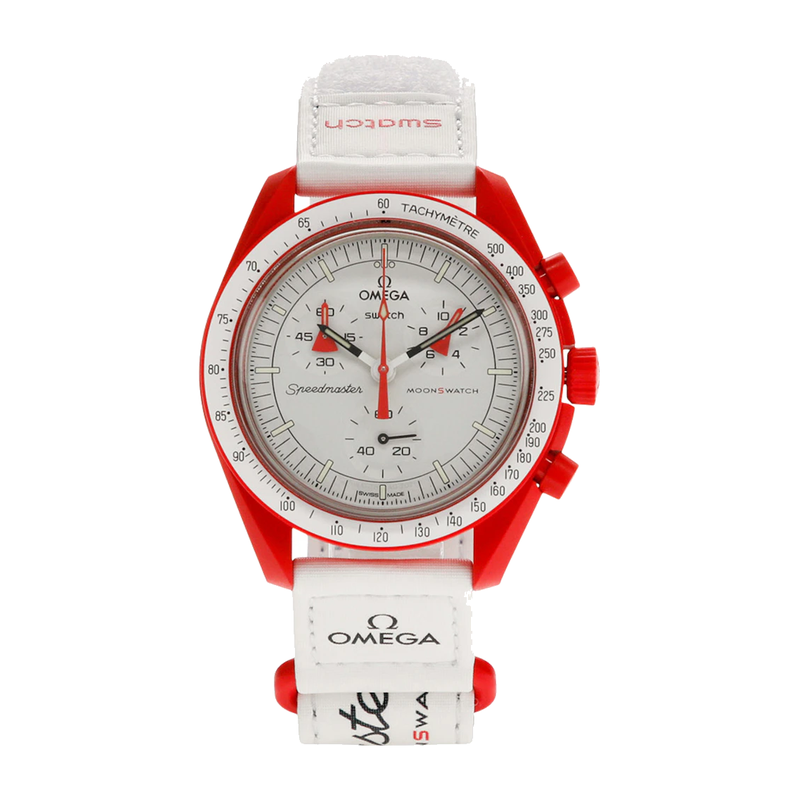 Swatch x Omega Bioceramic Moonswatch Mission to Mars SO33R100
