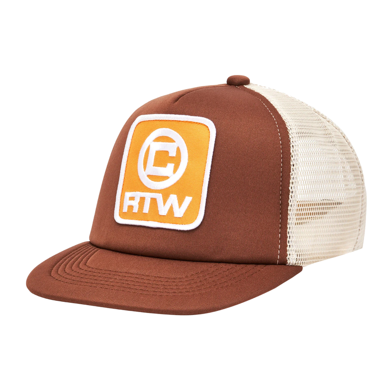 Corteiz Box Trucker Hat Brown