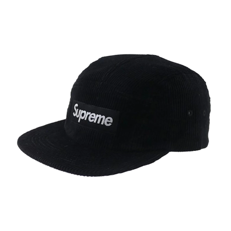 Supreme Corduroy Camp Cap Black