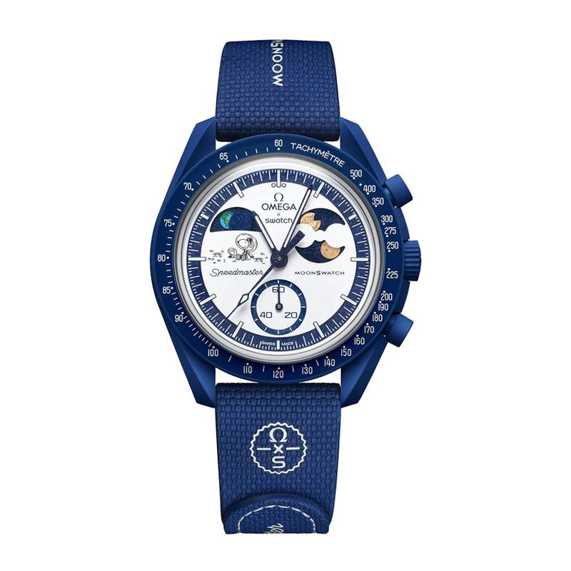 Swatch x Omega Bioceramic Moonswatch Mission To Earthphase Snoopy Gold SO33N704L