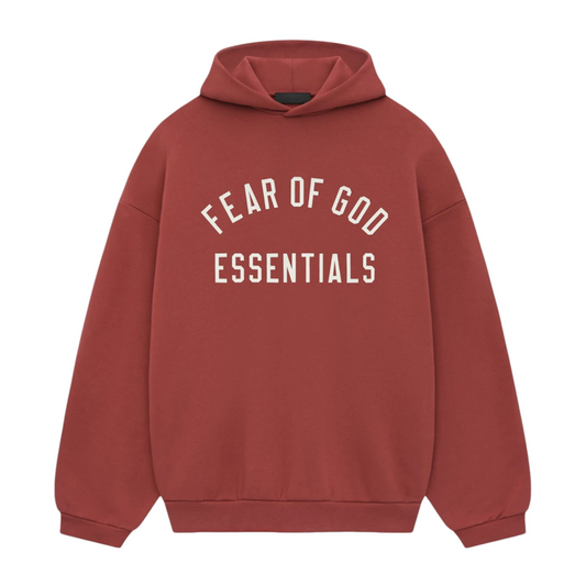 Fear of God Essentials Fleece Hoodie Crimson