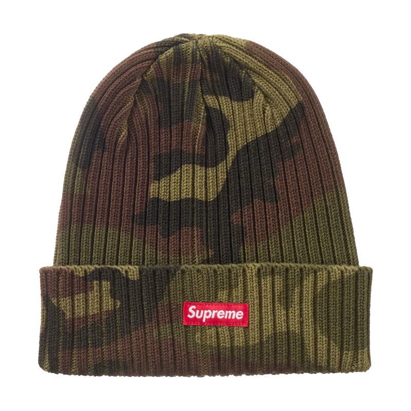 Supreme Overdyed Beanie Woodland Camo