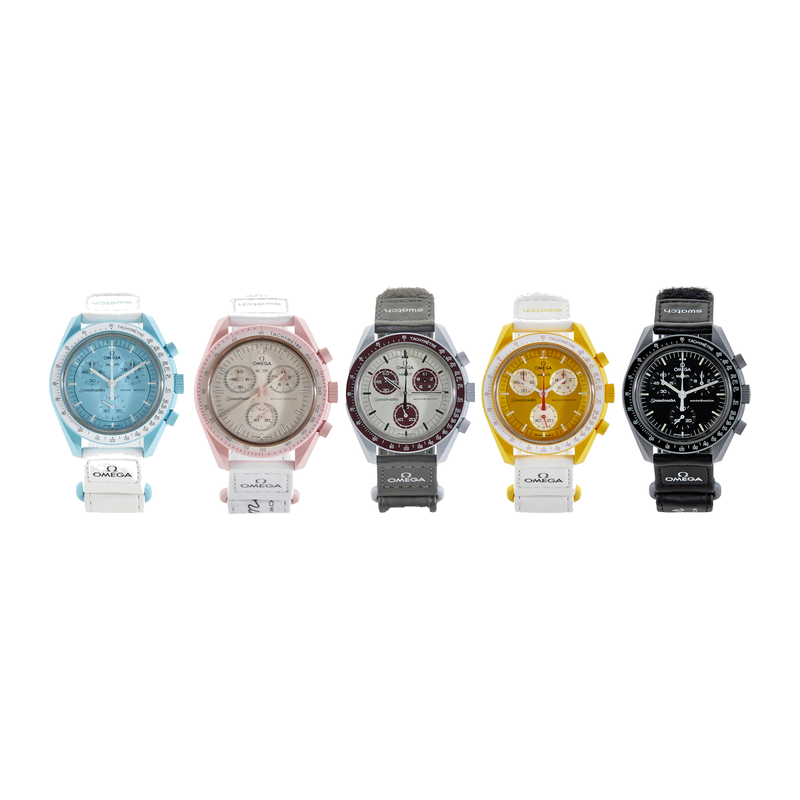 Swatch x Omega Bioceramic Moon Top 5 Set Uranus, Venus, Pluto, The Sun & The Moon