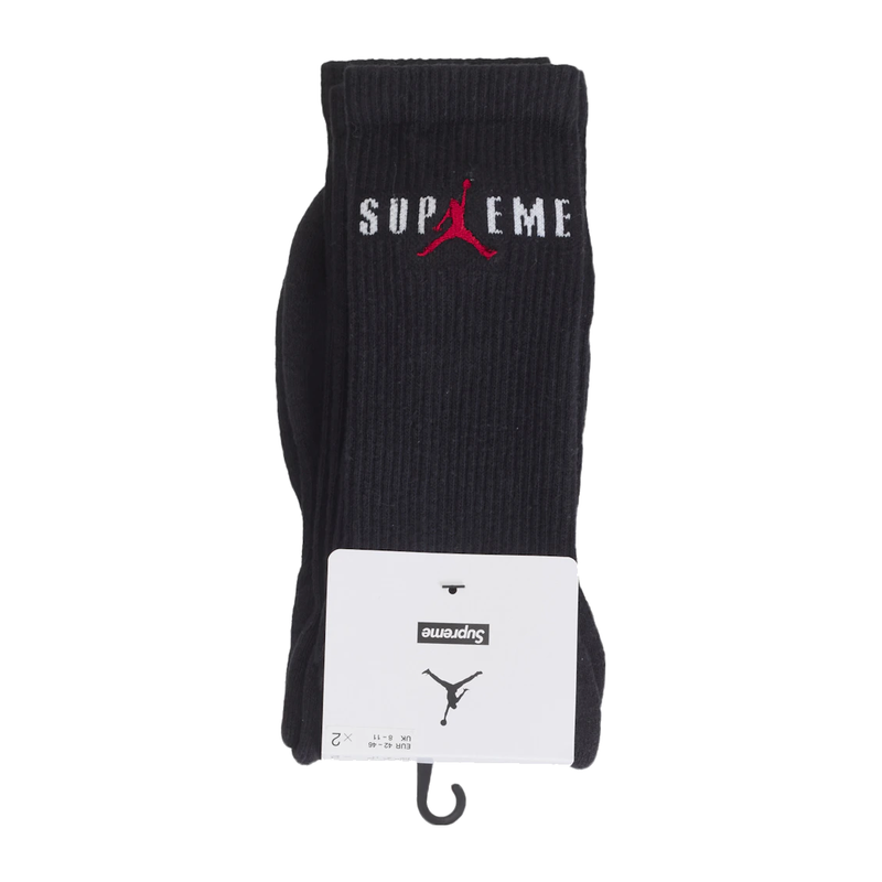 Supreme Jordan Crew Socks Black