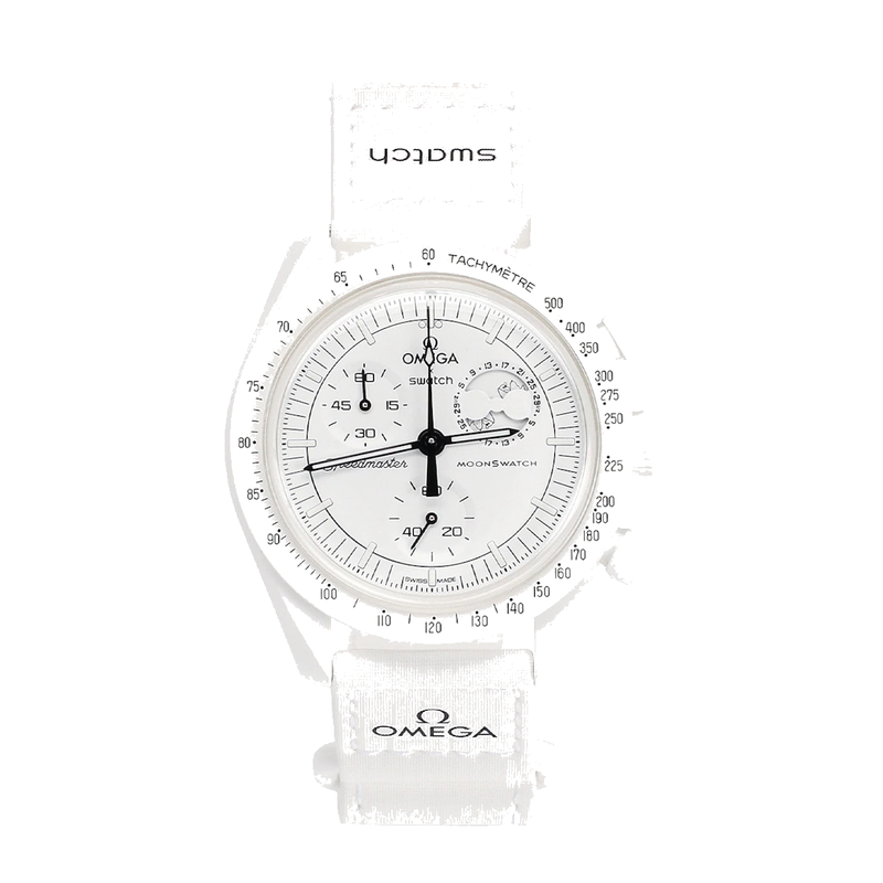 Swatch x Omega Bioceramic Moonswatch Mission To Moonphase Snoopy SO33W700