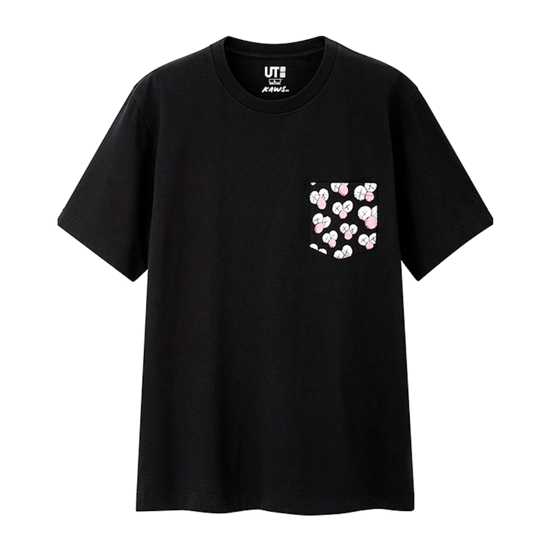 KAWS x Uniqlo BFF Pocket Tee Black