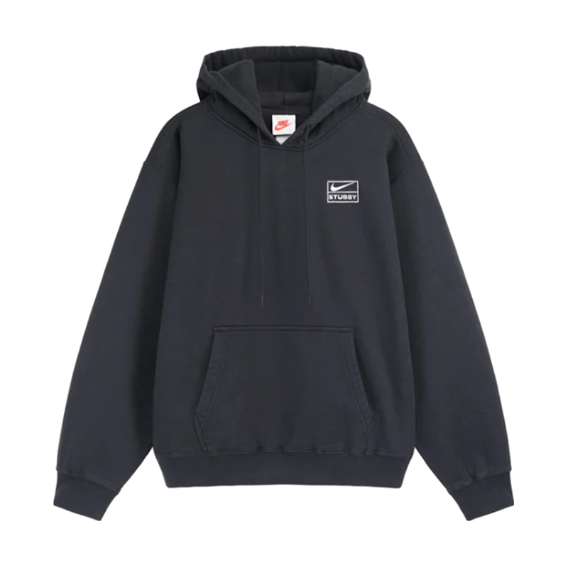Nike x Stussy U NRG RA Stone Washed PO HD Hoodie Black/White