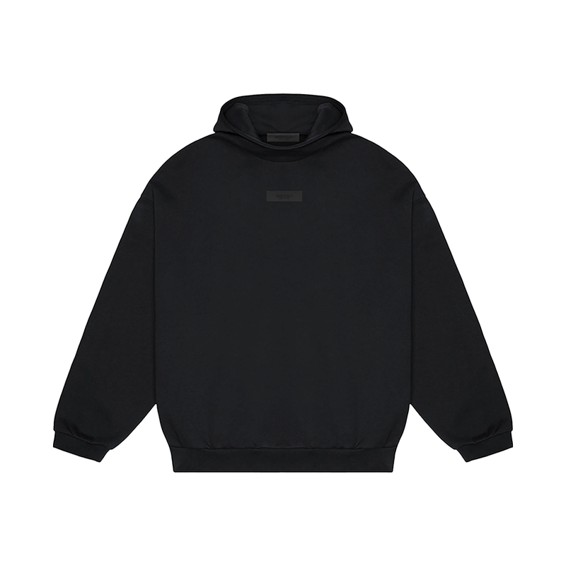 Fear of God Essentials Chest Logo Hoodie Jet Black/Jet Black