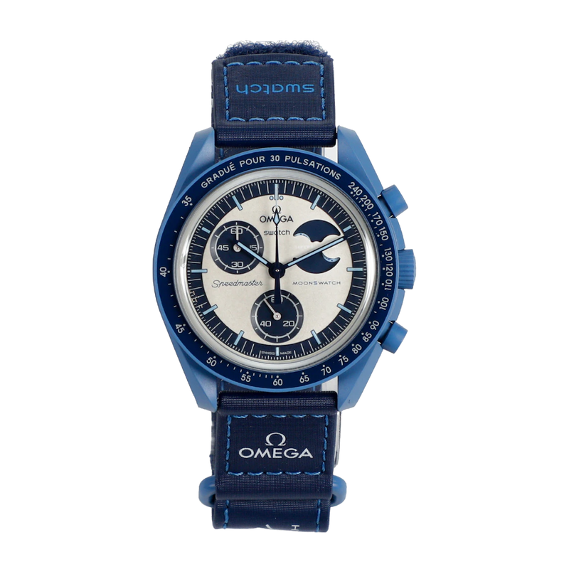 Swatch x Omega Bioceramic Moonswatch Mission to the Super Blue Moonphase SO33N700