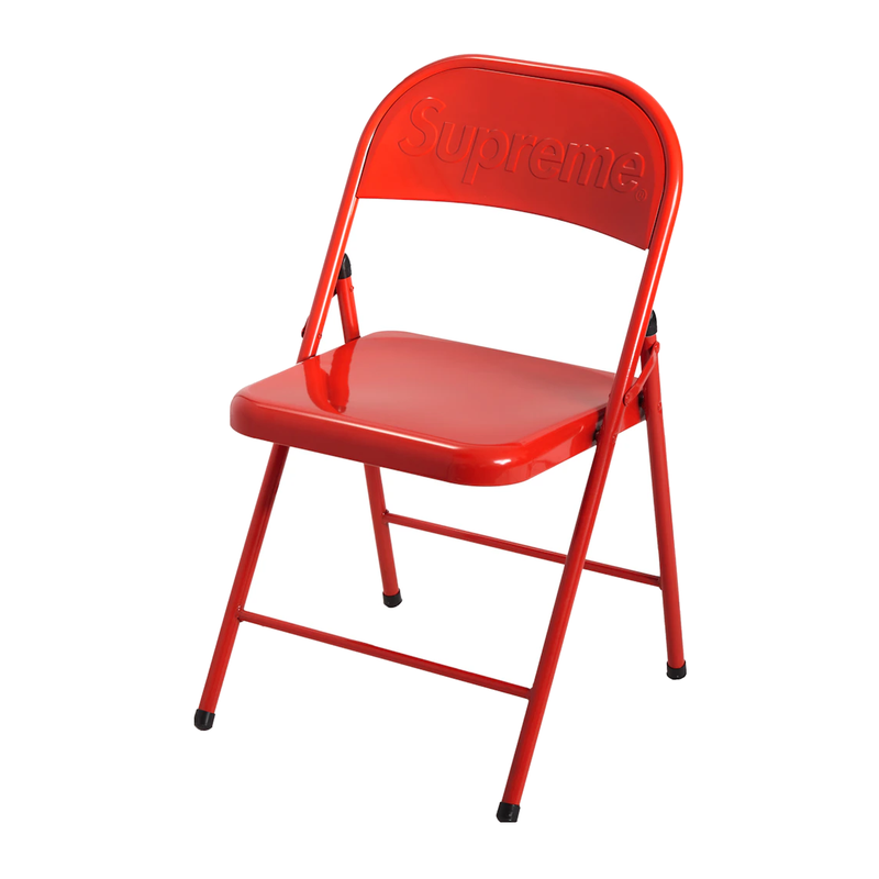 Supreme Metal Folding Chair Red