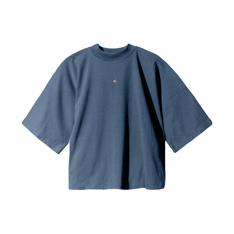 Yeezy Gap Logo No Seam Tee Dark Blue