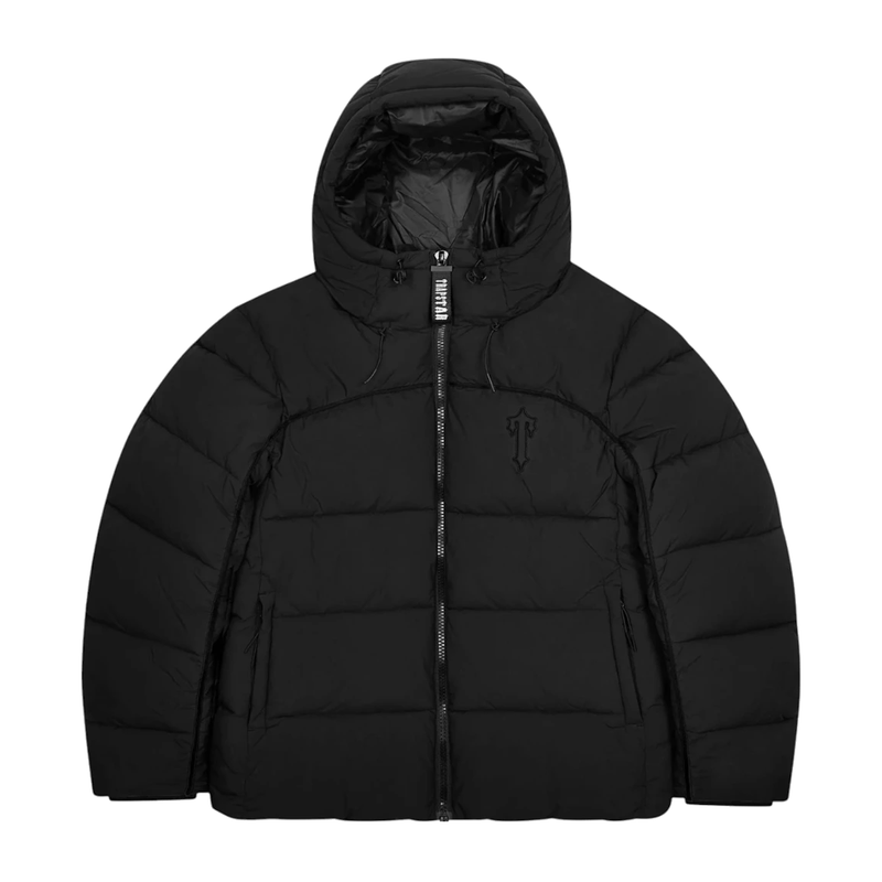 Trapstar Irongate Arch Pipping Puffer Jacket Blackout