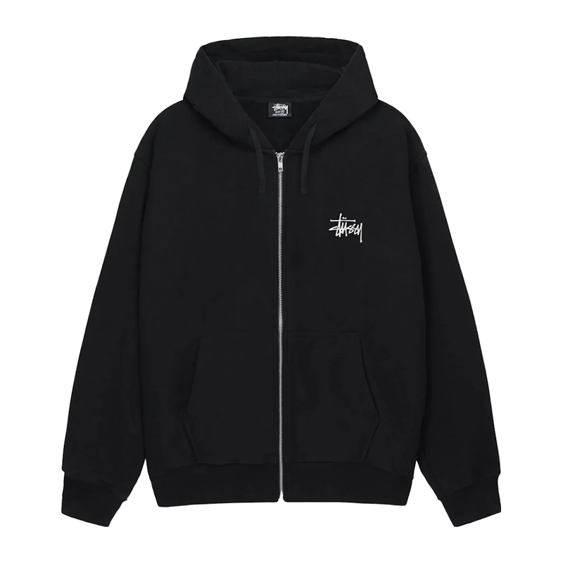 Stussy Basic Stussy Zip Hoodie Black