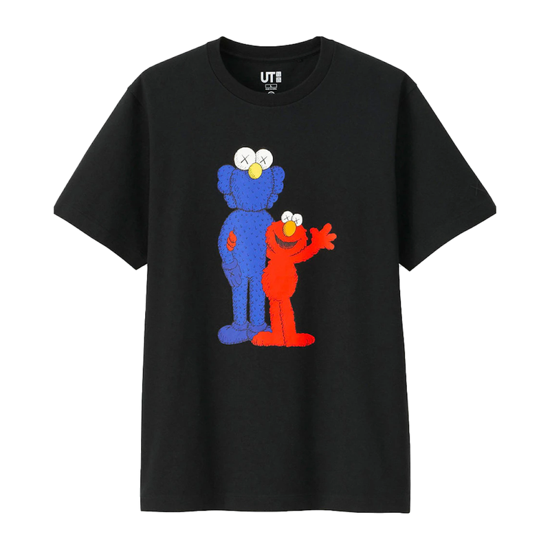 KAWS x Uniqlo x Sesame Street BFF Elmo Tee Black
