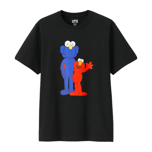 KAWS x Uniqlo x Sesame Street BFF Elmo Tee Black