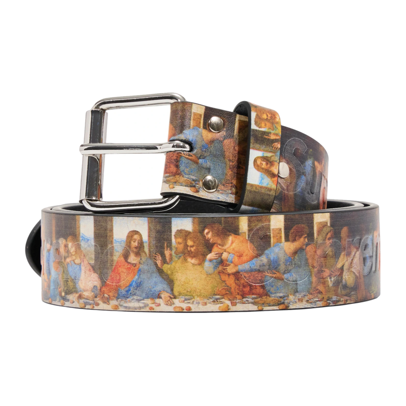 Supreme Last Supper Leather Belt Multicolor