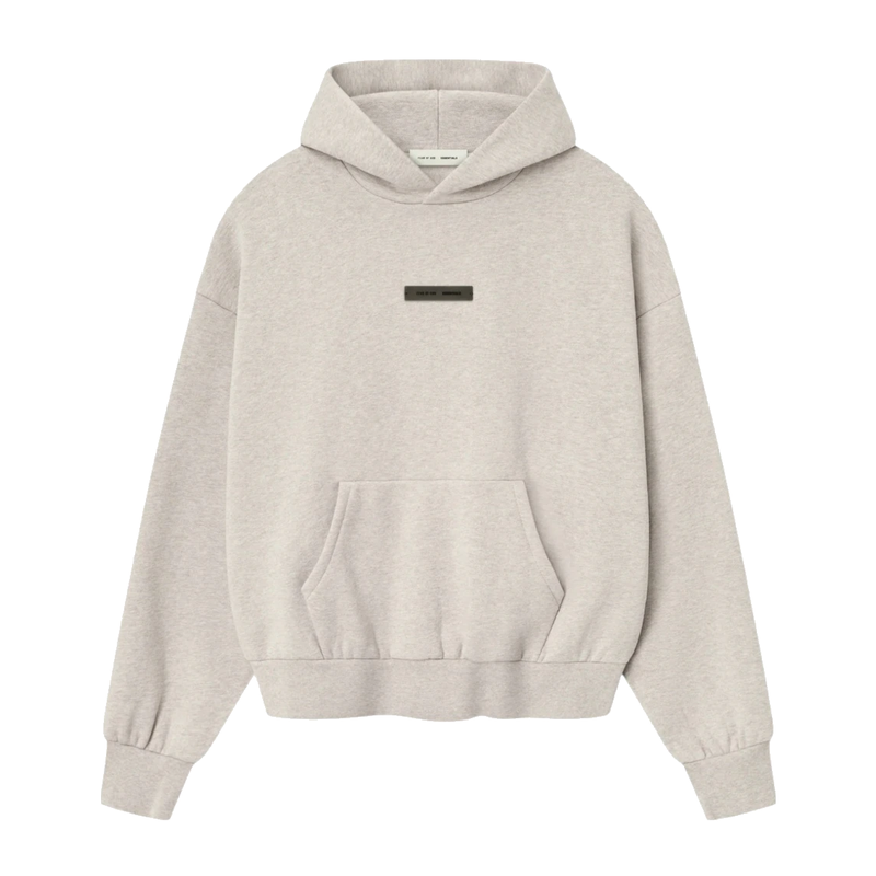 Fear of God Essentials Classic Fleece Hoodie Heather Stone