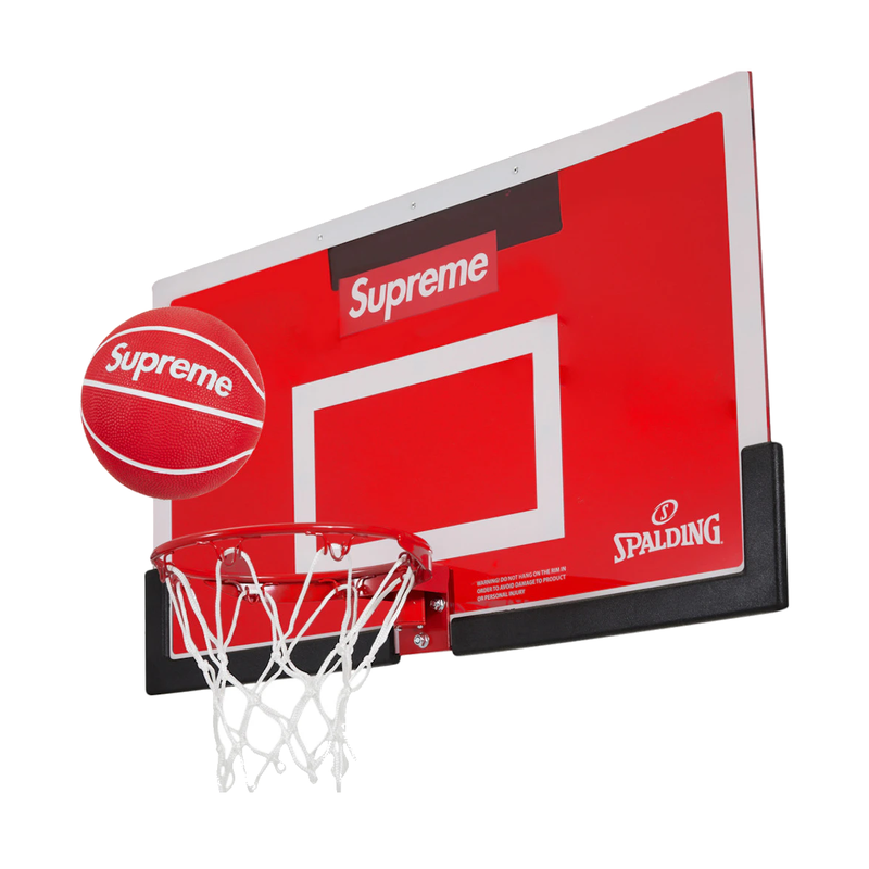 Supreme Spalding Mini Basketball Hoop Red