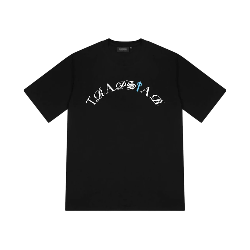 Trapstar Script Tee Black/Teal